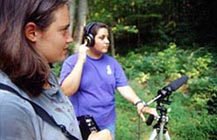 Photo of CASNR students engaging in field research