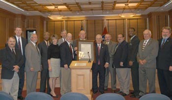 Photo of award presentation